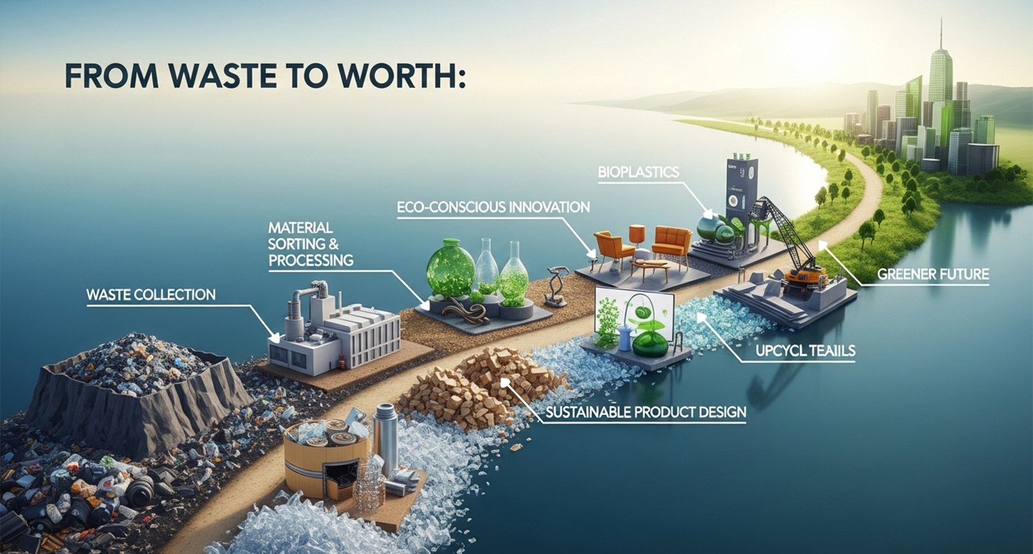 From Waste to Worth Building a Greener Future with Eco-Conscious Material Innovations