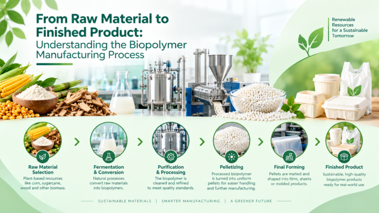 From Raw Material to Finished Product: Understanding the Biopolymer Manufacturing Process