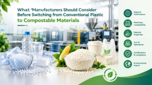 What Manufacturers Should Consider Before Switching from Conventional Plastic to Compostable Materials